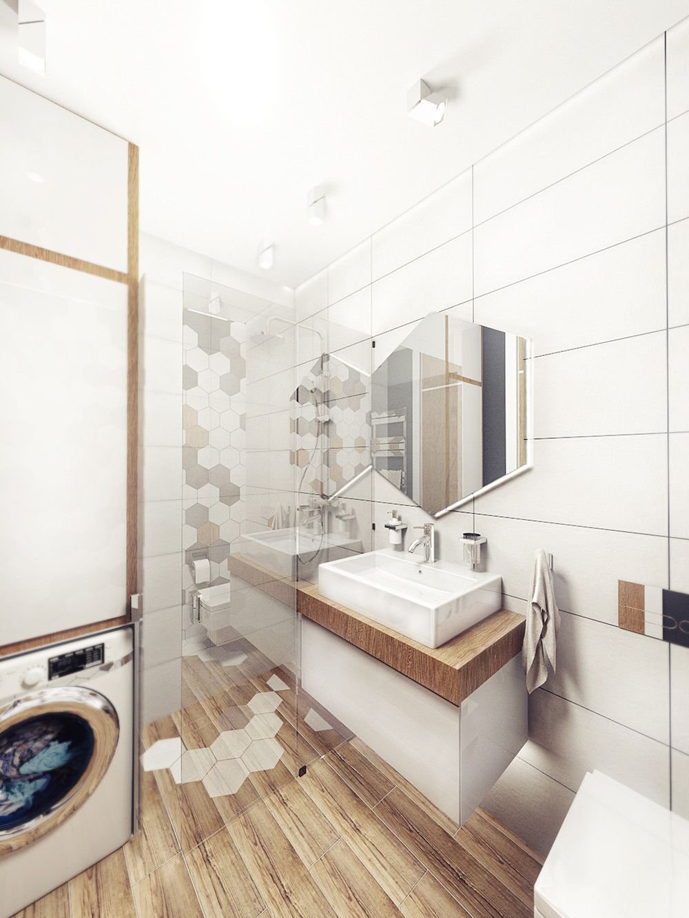 Проект ванной комнаты в стиле