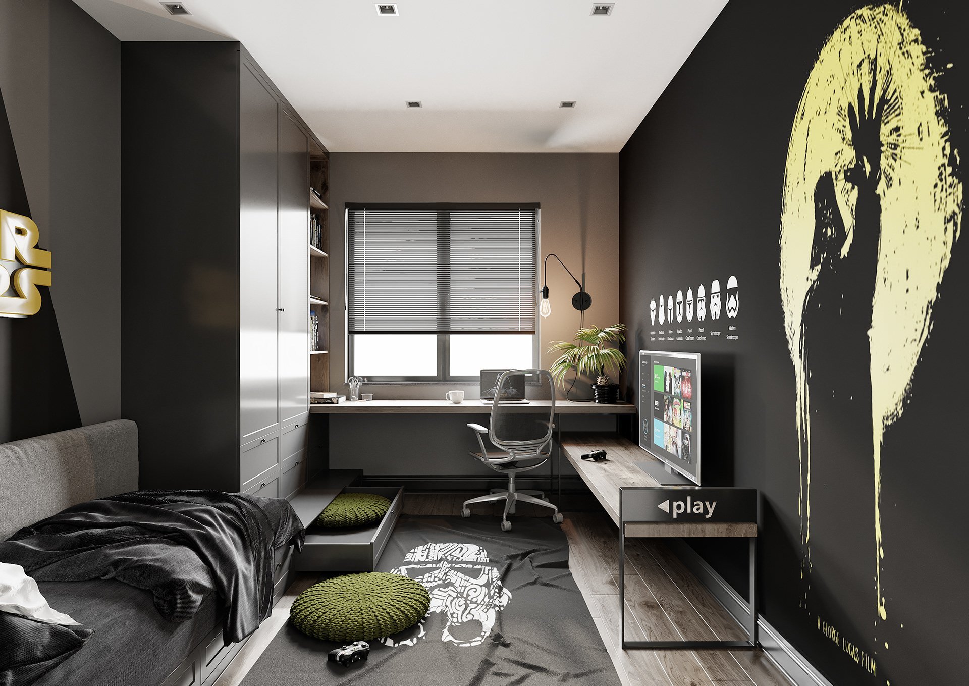 Дизайн узкой комнаты для молодого человека | Смотреть 55 идеи на фото бесплатно