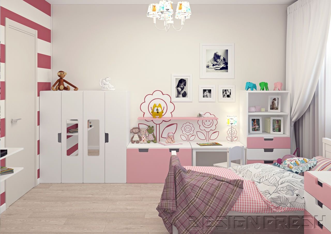 Детская комната с мебелью икеа