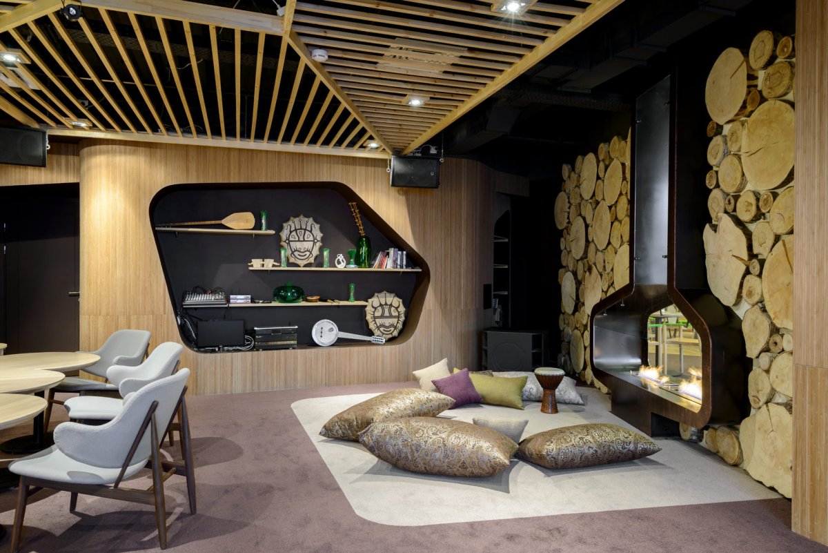 Комната отдыха дизайн интерьера в сауне