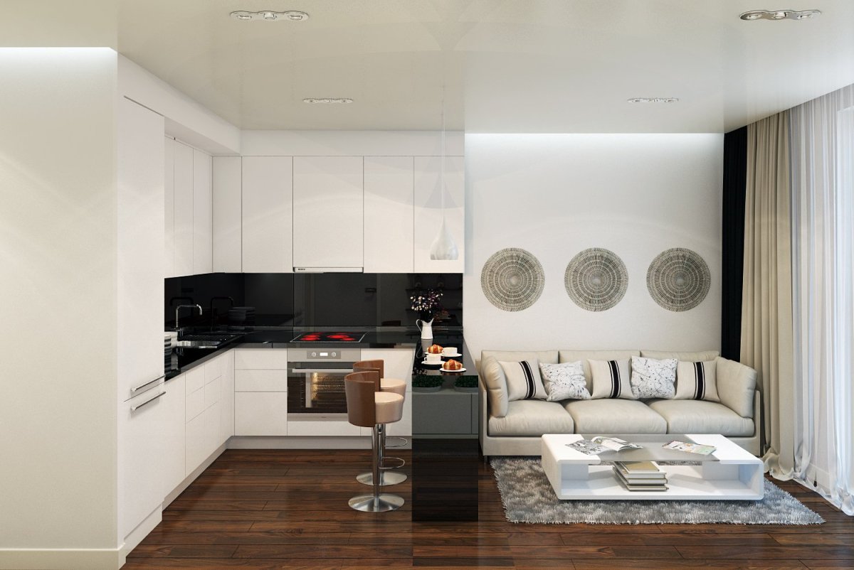 Г образная комната