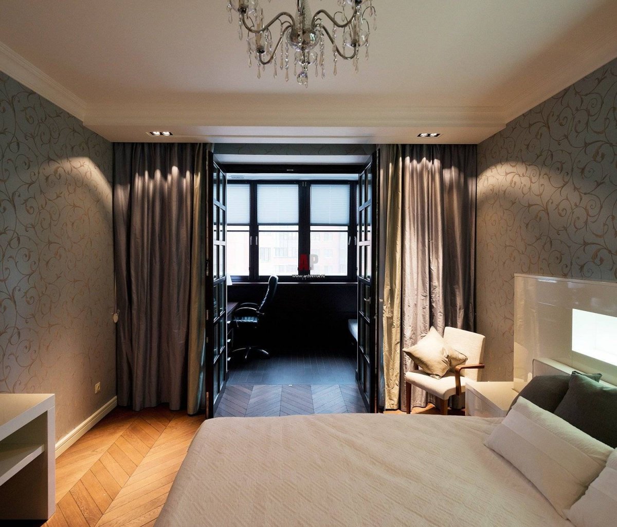 Ремонт в комнате с балконом