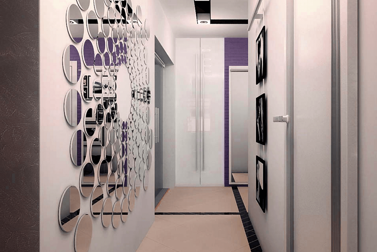 Дизайн стен для коридора