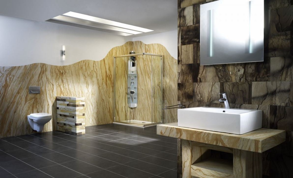 Гибкий камень в интерьере