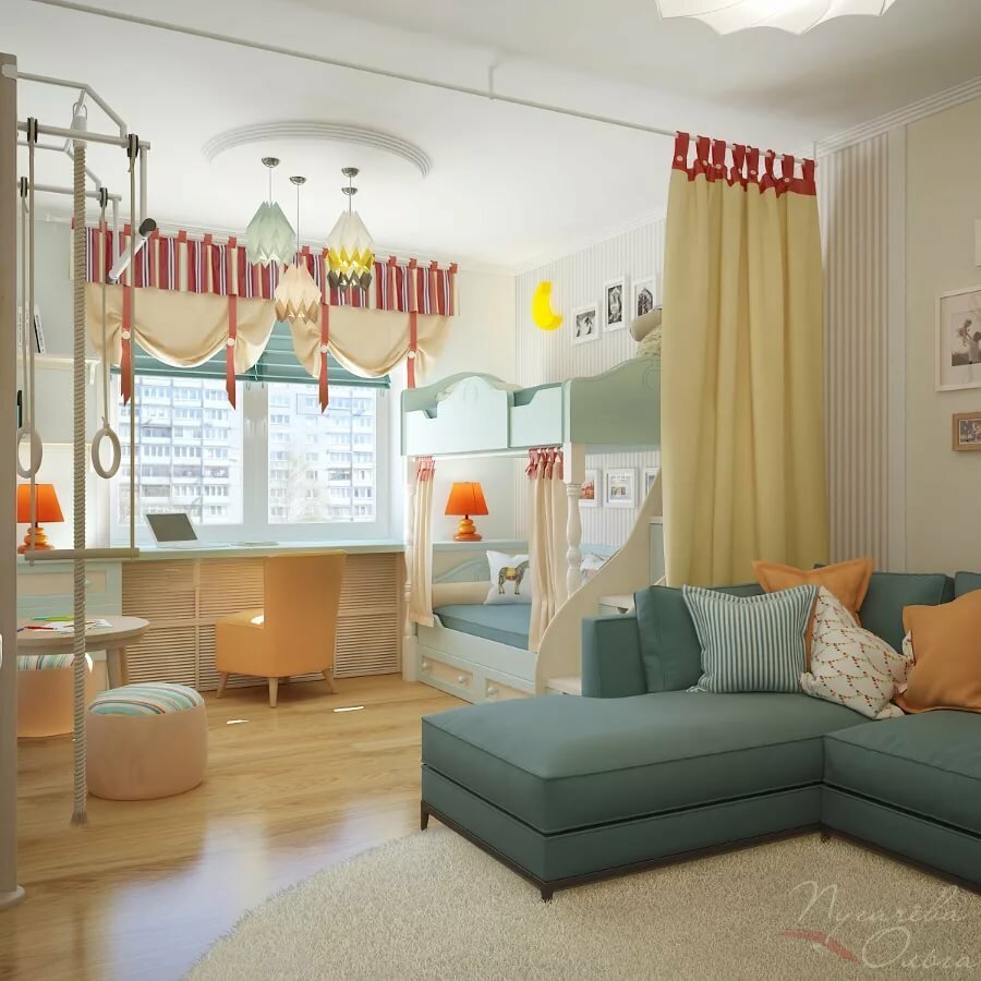 Детский уголок в однокомнатной квартире: лучшие идеи и фото