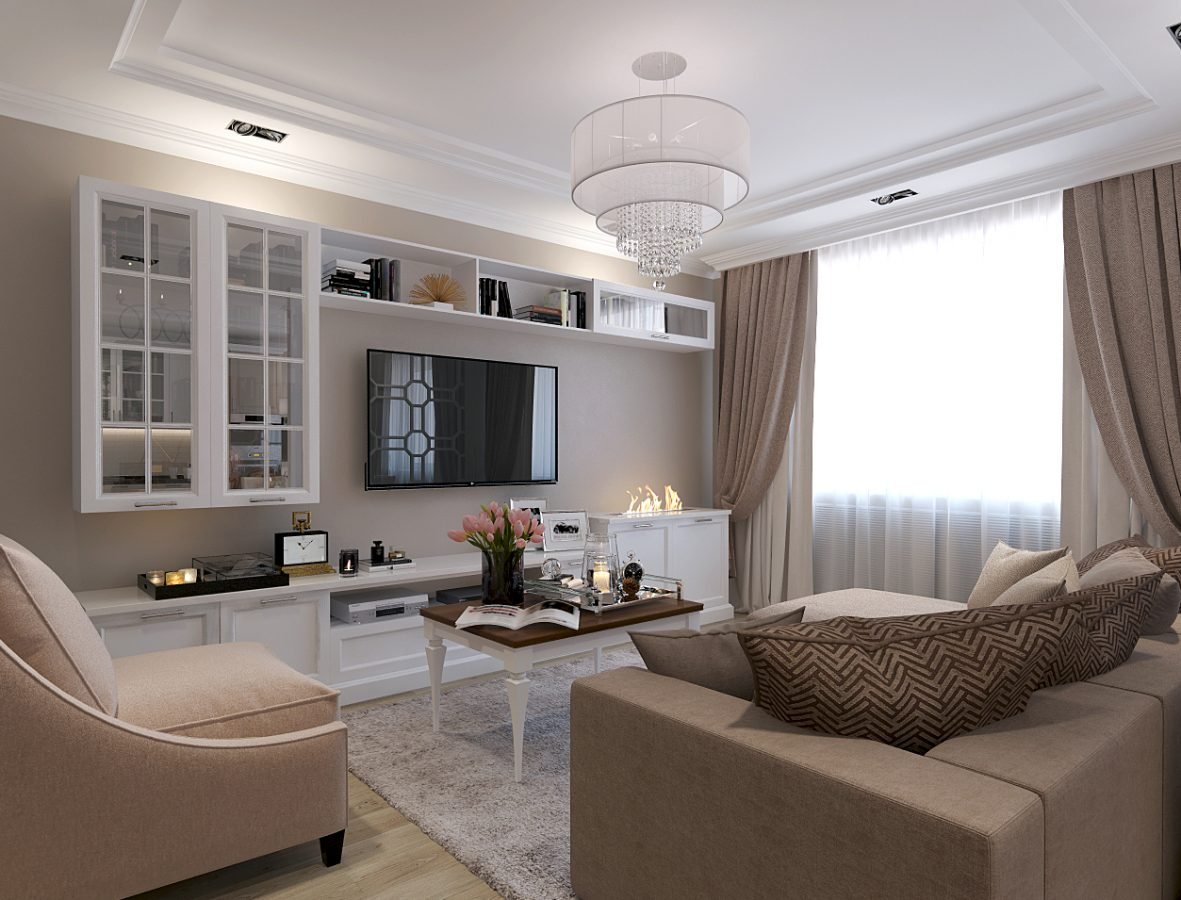 Интерьер квартиры трехкомнатной