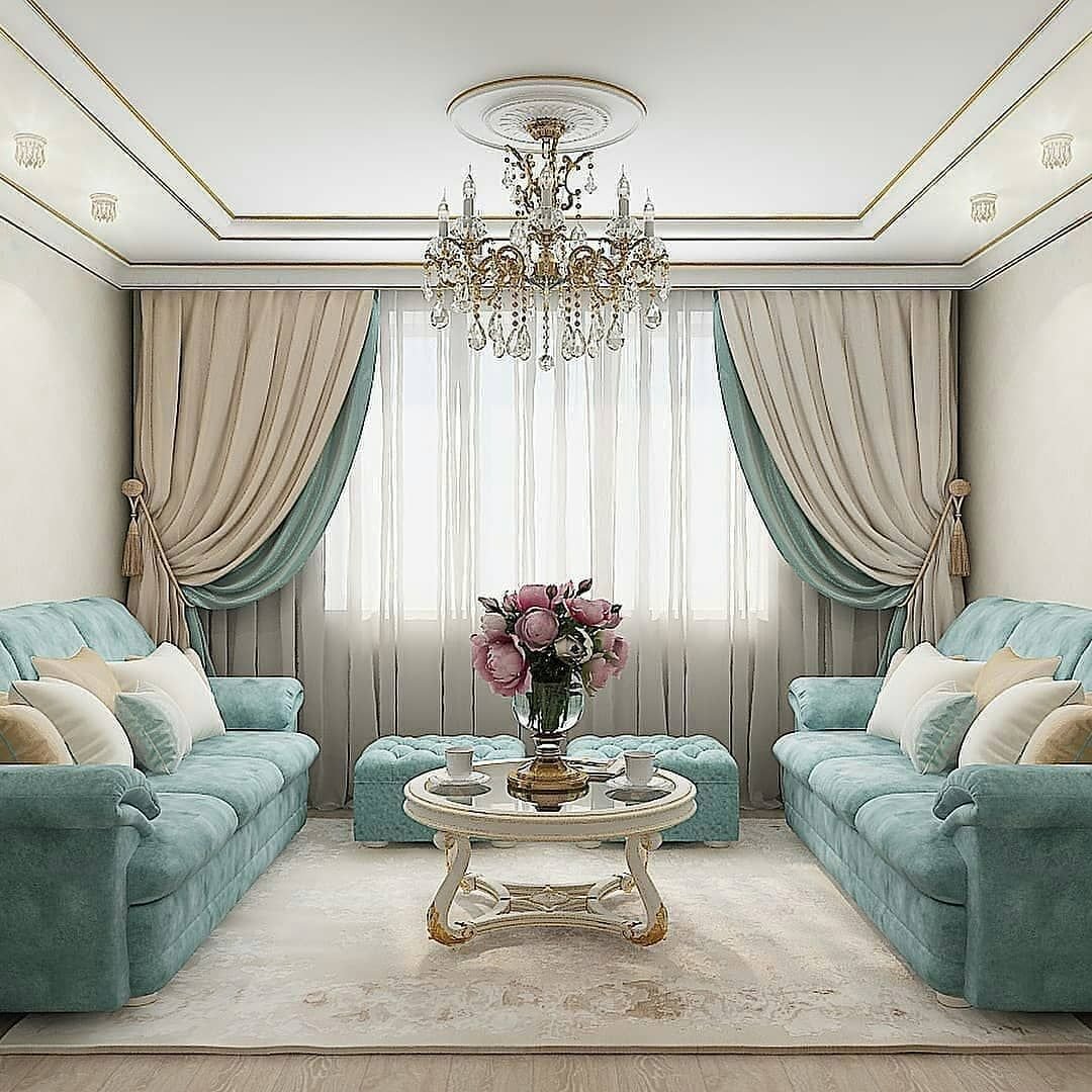 Светлый интерьер гостиной