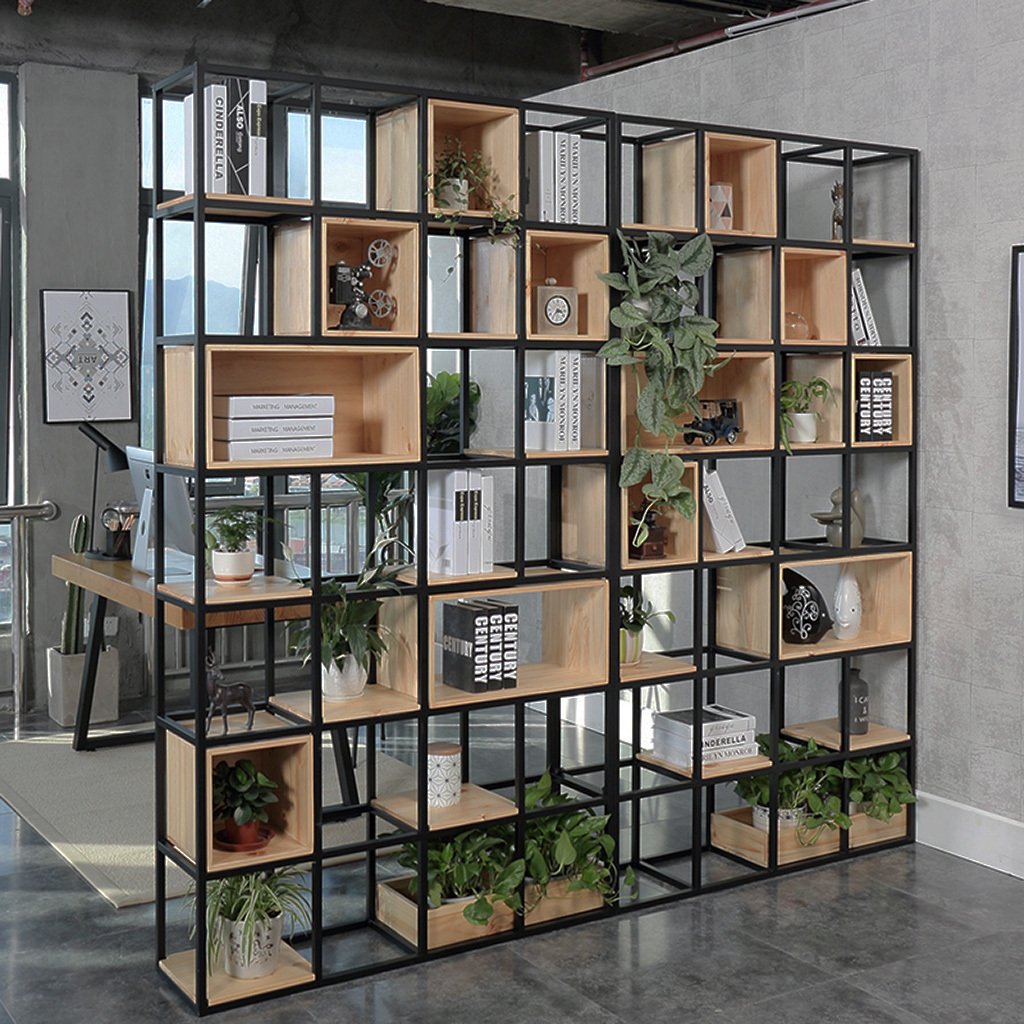 Декор стеллажа в стиле лофт