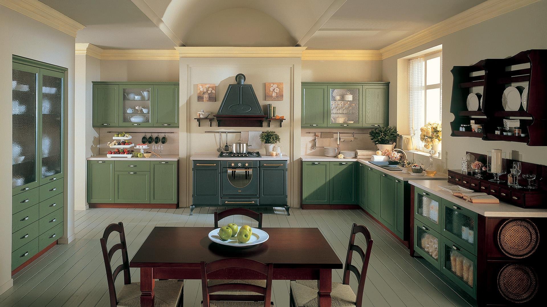 Оливковая кухня (54 фото): особенности гармоничного интерьера