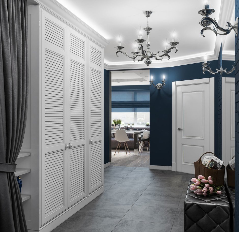 Светлая прихожая интерьер