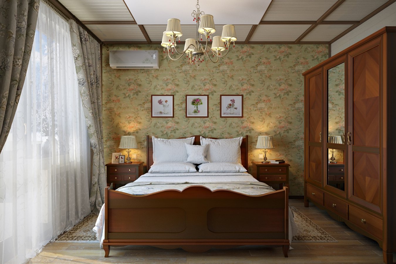 спальня в стиле французский прованс