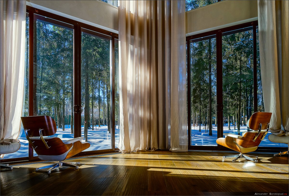 Панорамные окна и панорамное остекление в дизайне квартиры или частного дома