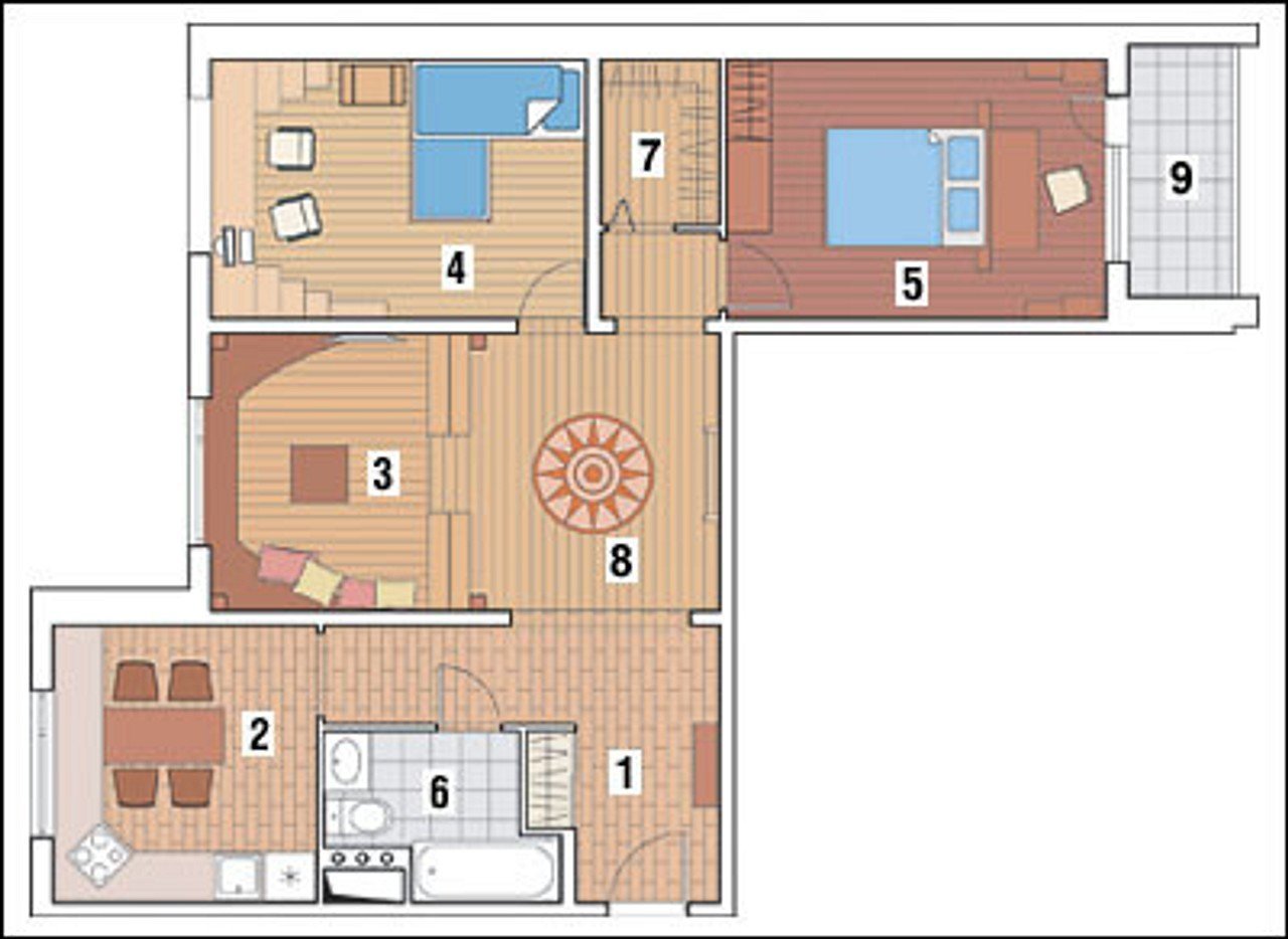 КОПЭ Парус 3 комнатной квартиры планировка