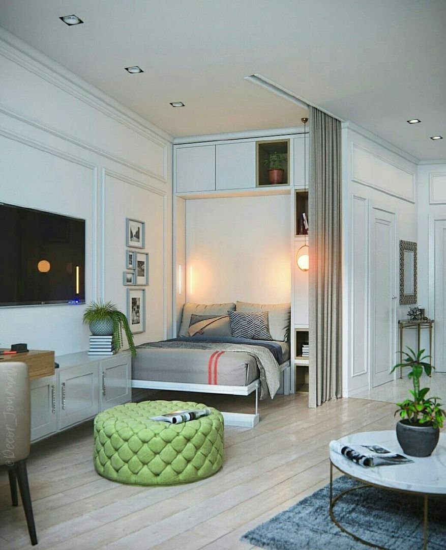 Интерьер однокомнатной кв