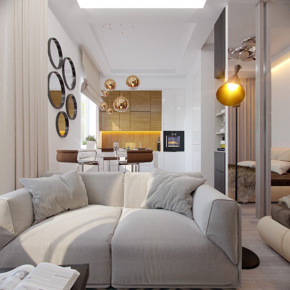 Модные интерьеры маленьких квартир