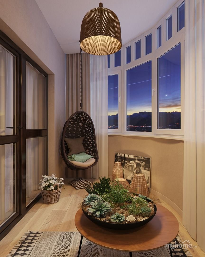 Дизайн балкона - интерьер балкона и лоджии в квартире с фото