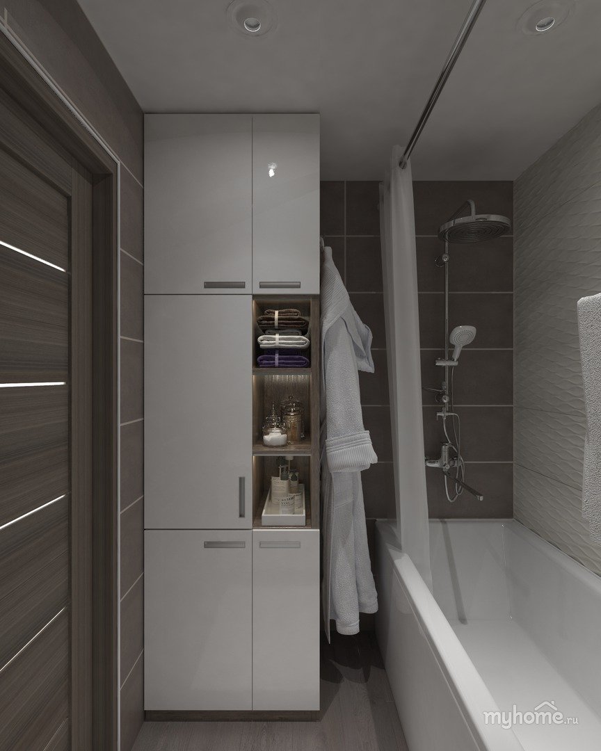 встроенный шкаф купе в ванную комнату дизайн