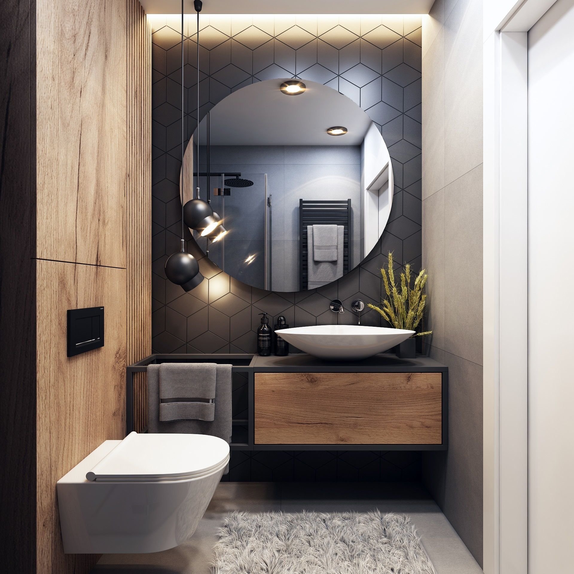 Интерьер туалета маленького размера: особенности, дизайн, цвет, стиль, 100+ фото
