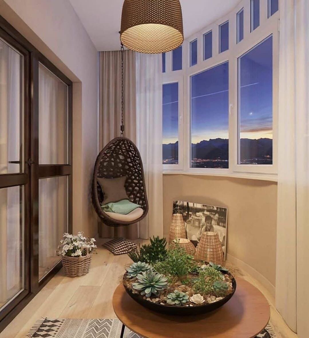 Лоджия в английском стиле