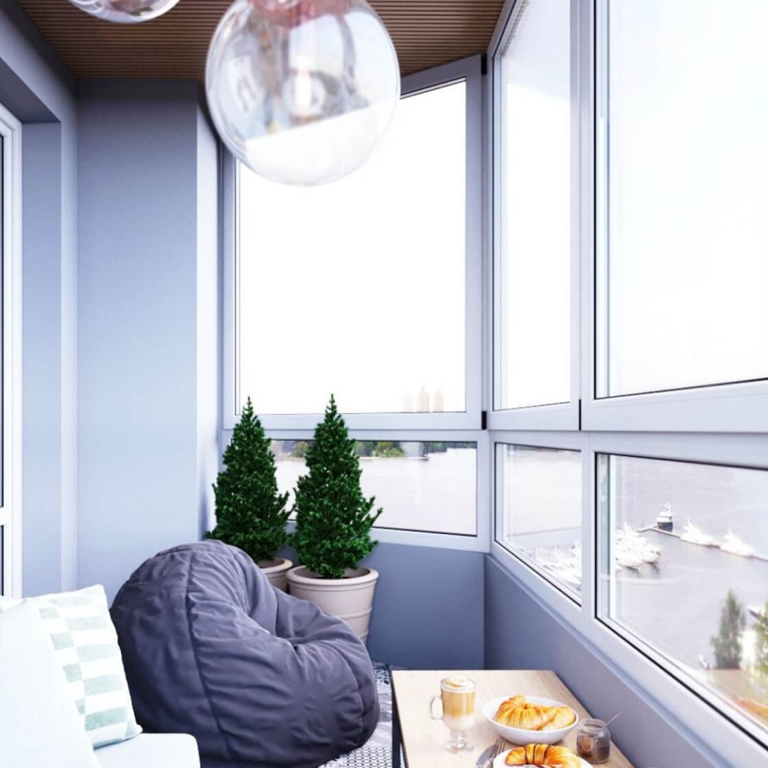 Интерьер балкона