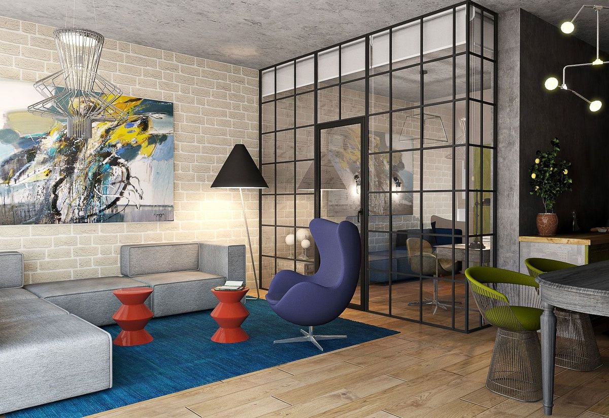 Стеклянные перегородки в квартире