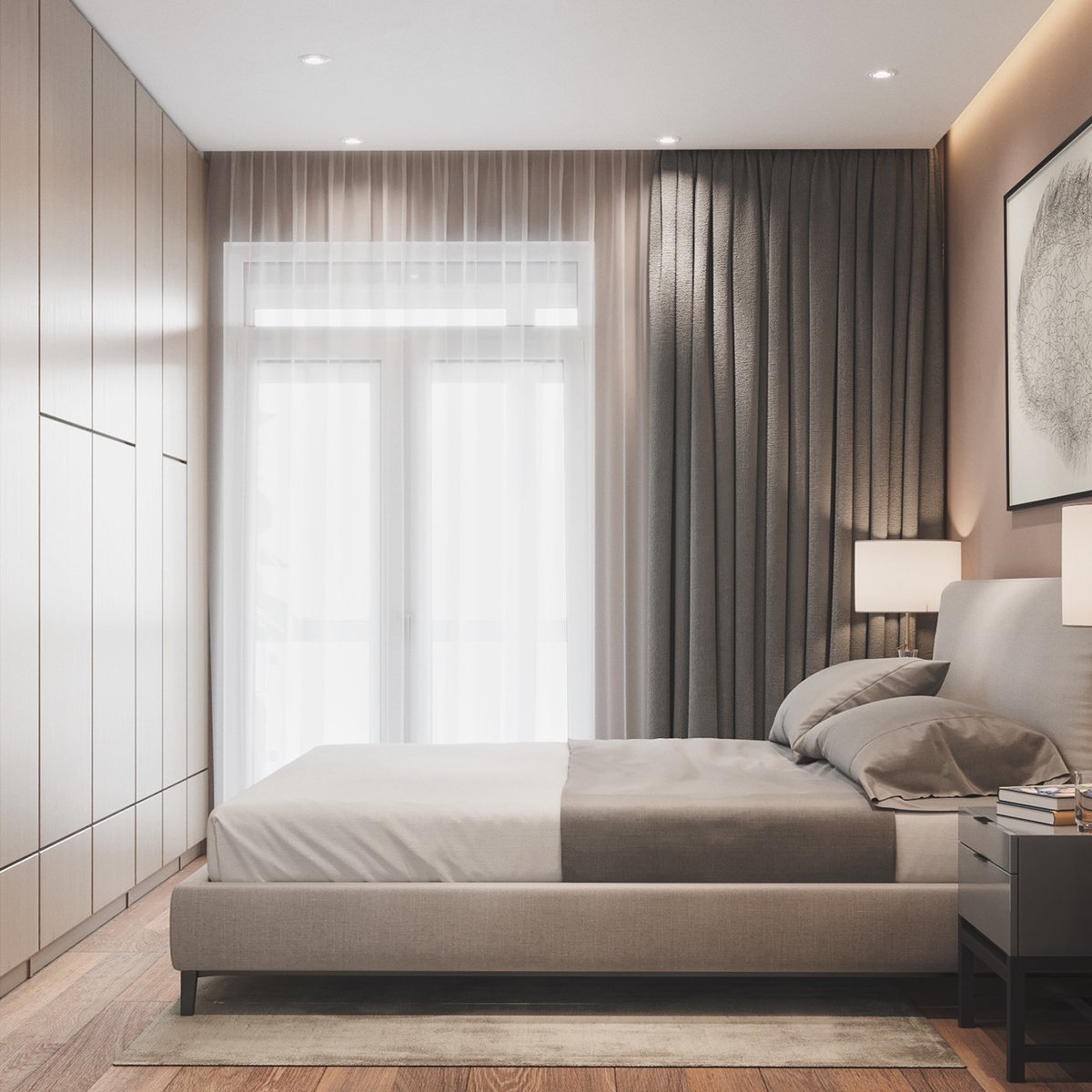 Скрытый карниз для штор