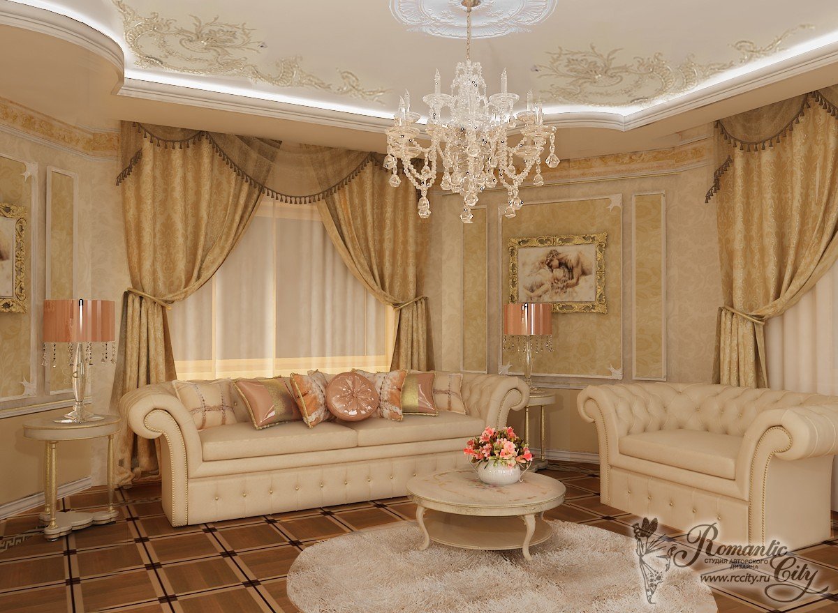 Гостиная в классическом стиле