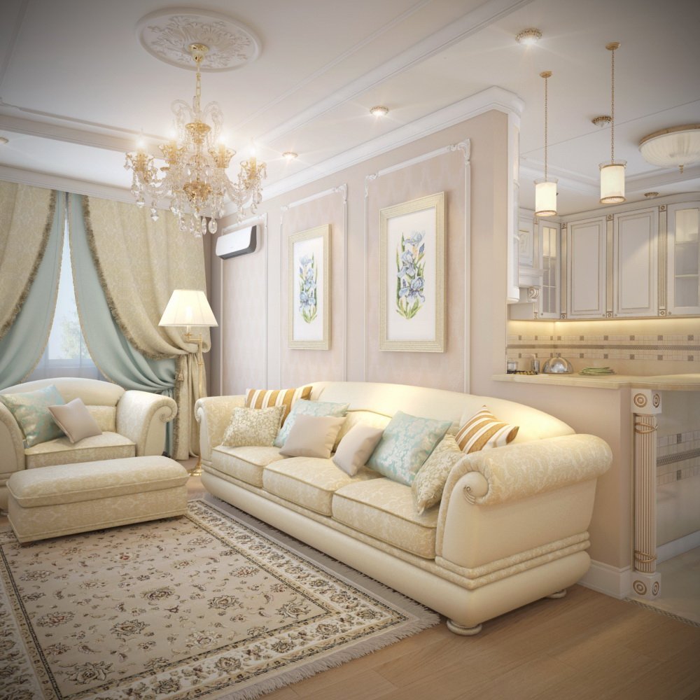 Гостиная в классическом стиле