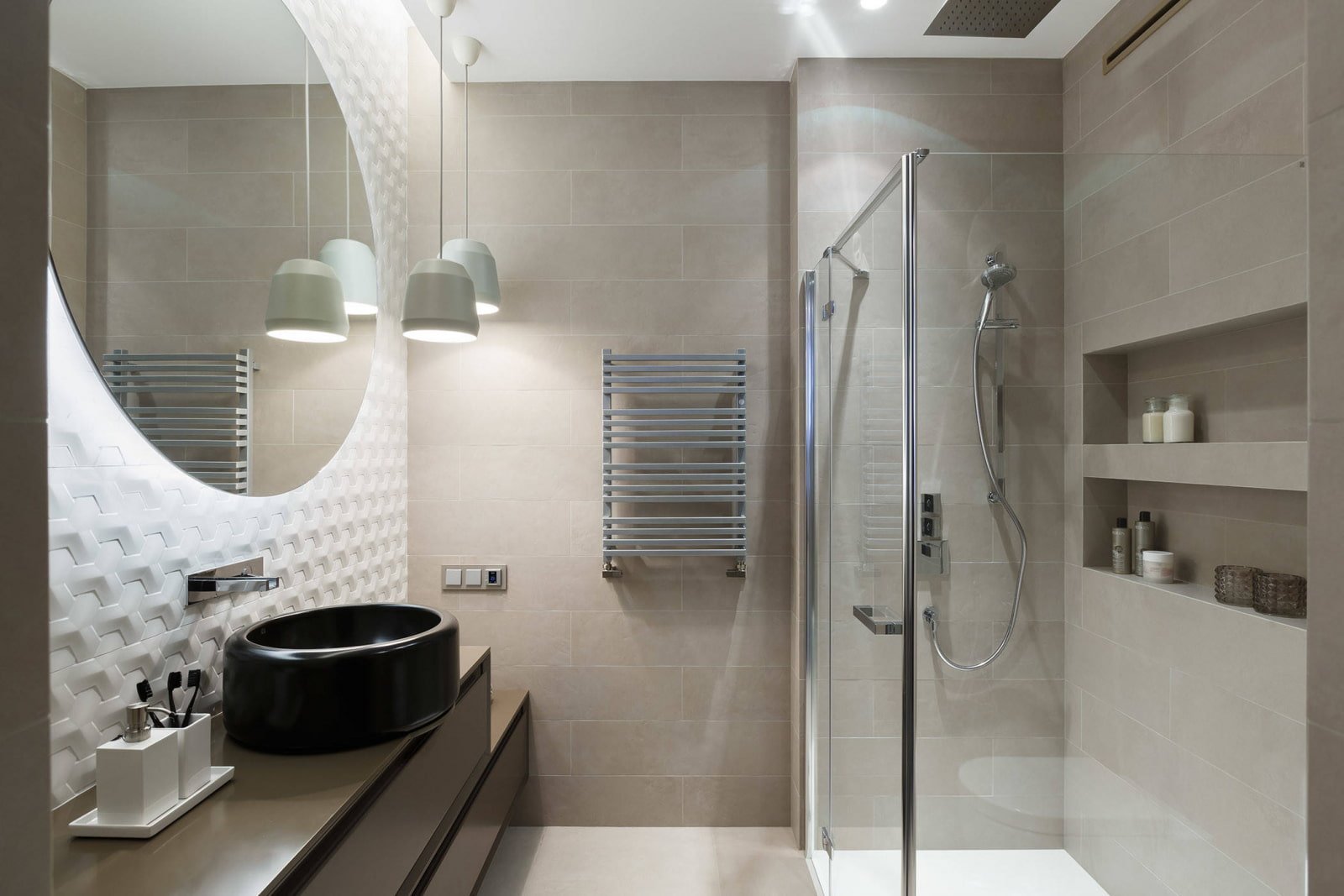 Дизайн ванных комнат, совмещенных с туалетом: фото интерьеров
