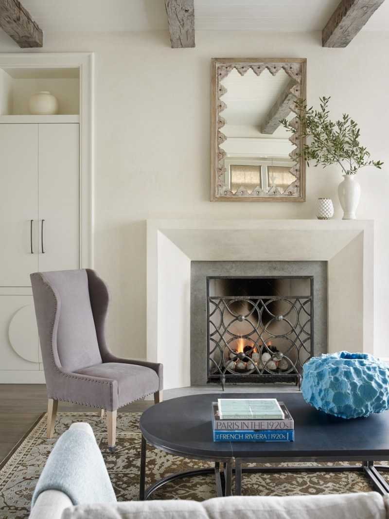 Цвет камина в интерьере