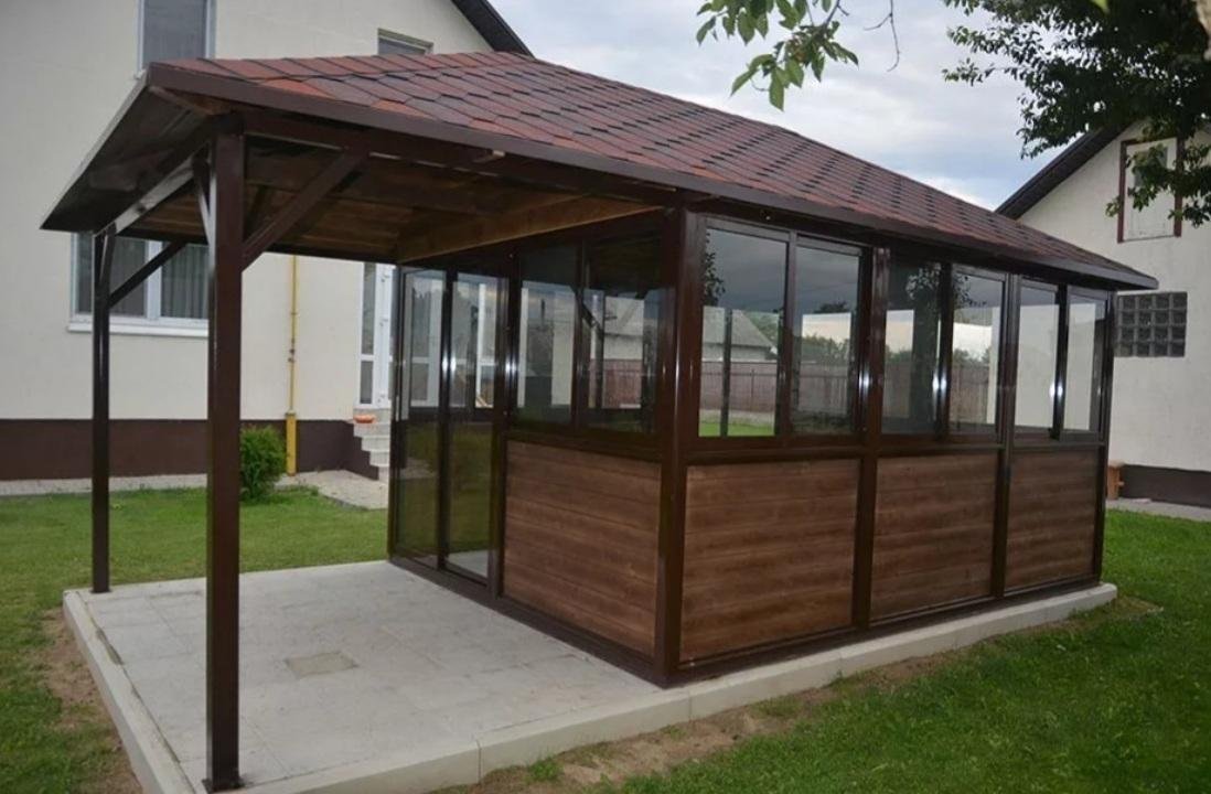 Веранда из металла