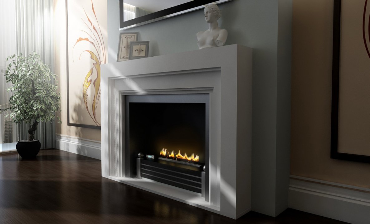 Встроенные камины в интерьере