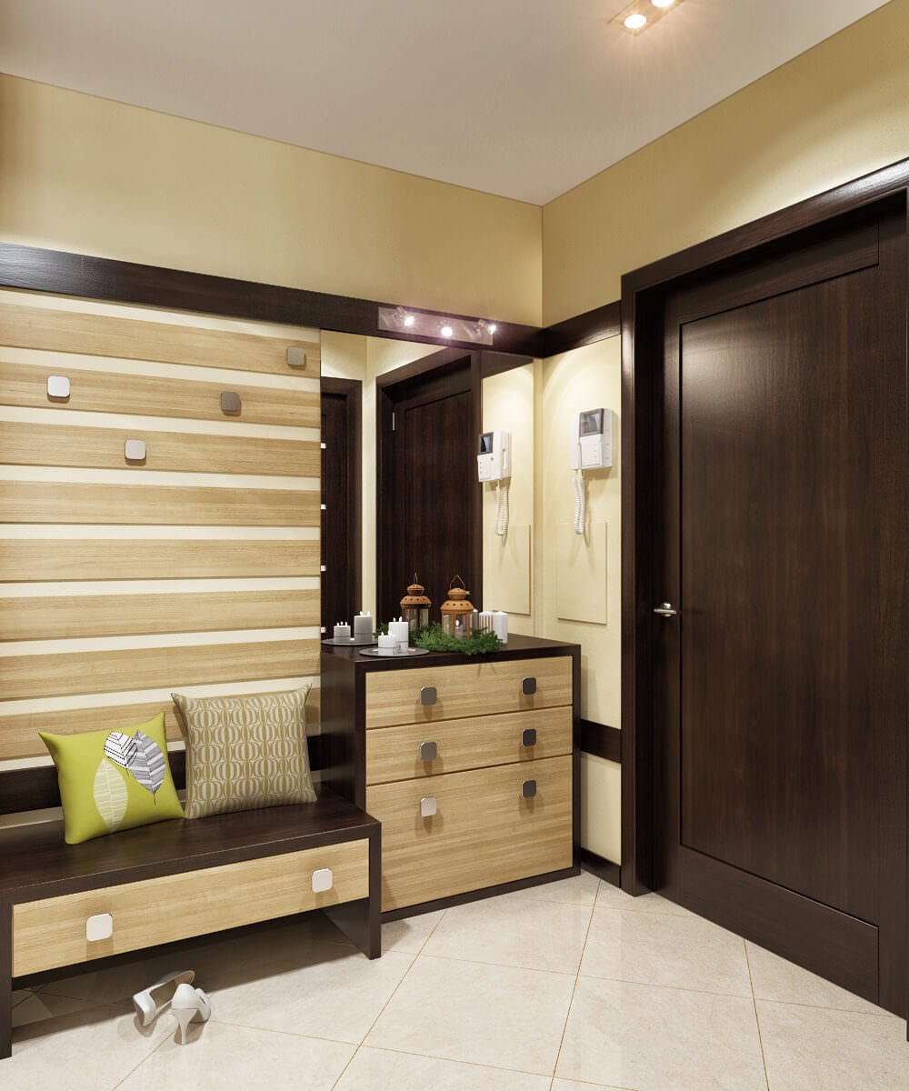 Прихожая в экостиле