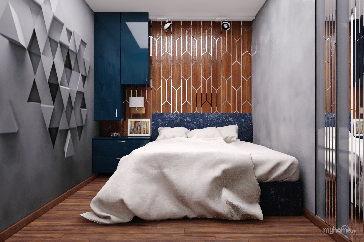 Спальня без окна (46 фото): дизайн интерьера глухой спальни, вентиляция темной комнаты, отзывы