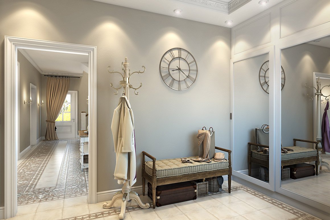 Консоль с зеркалом в прихожую