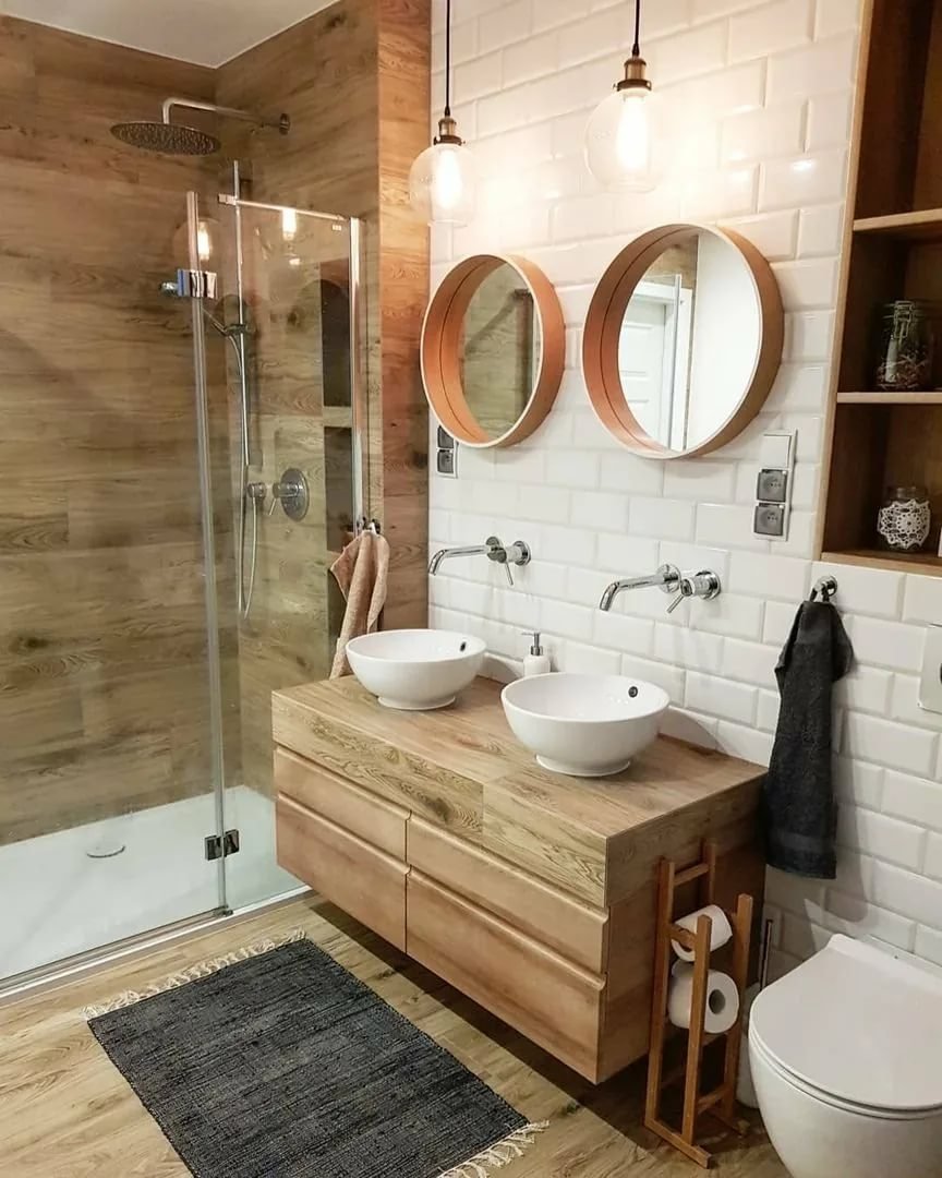 Ванная комната под дерево