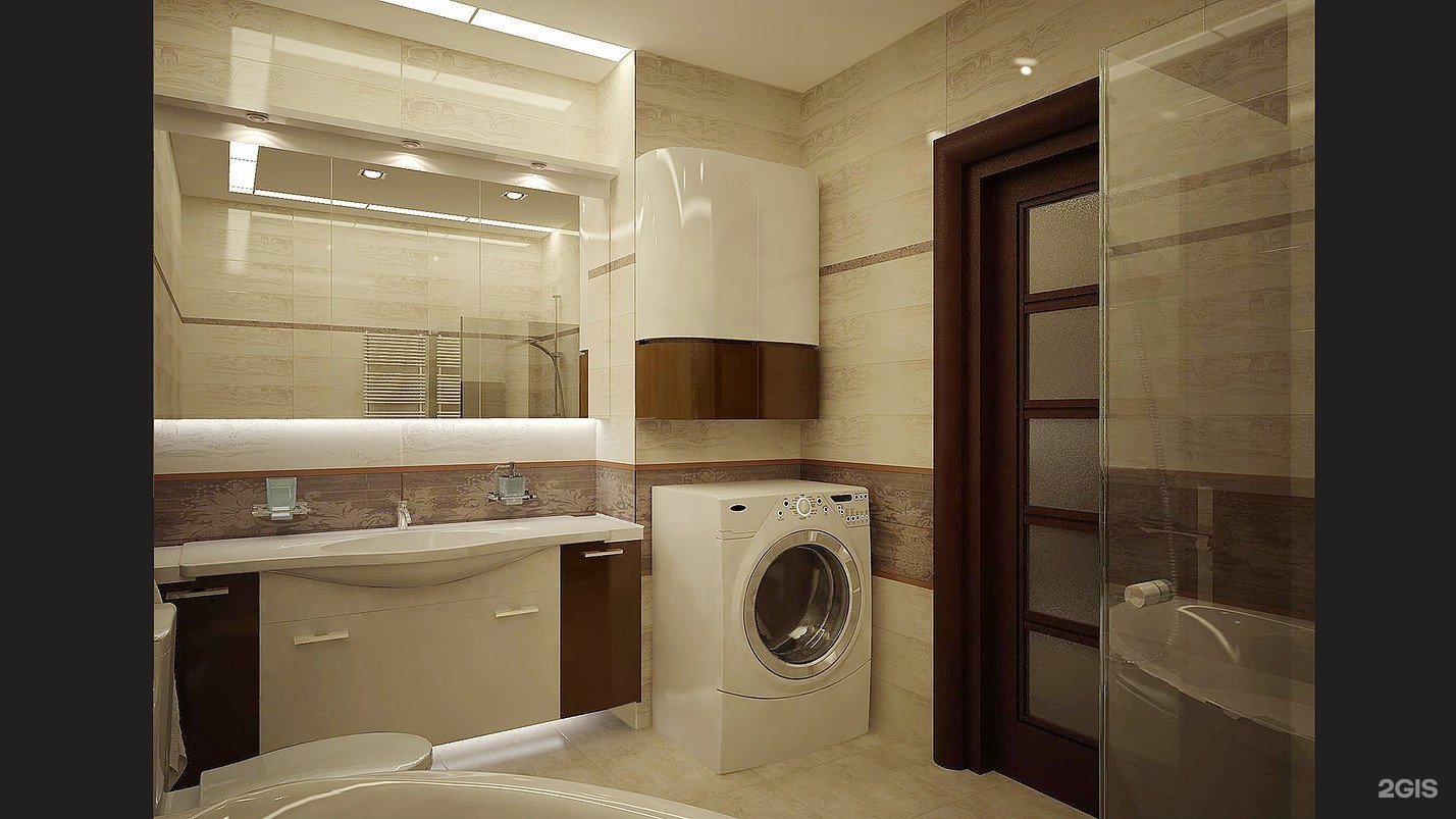 дизайн ванной комнаты 5м2 с ванной и стиральной машиной