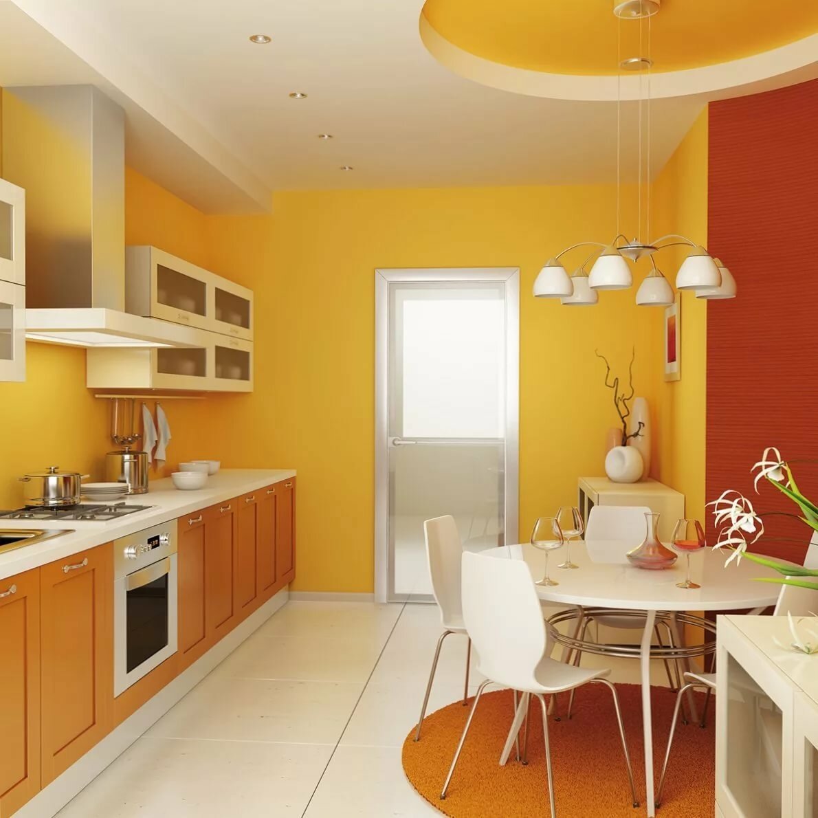 Цвет стен на кухне: общие правила и 9 лучших вариантов палитры (100 фото)
