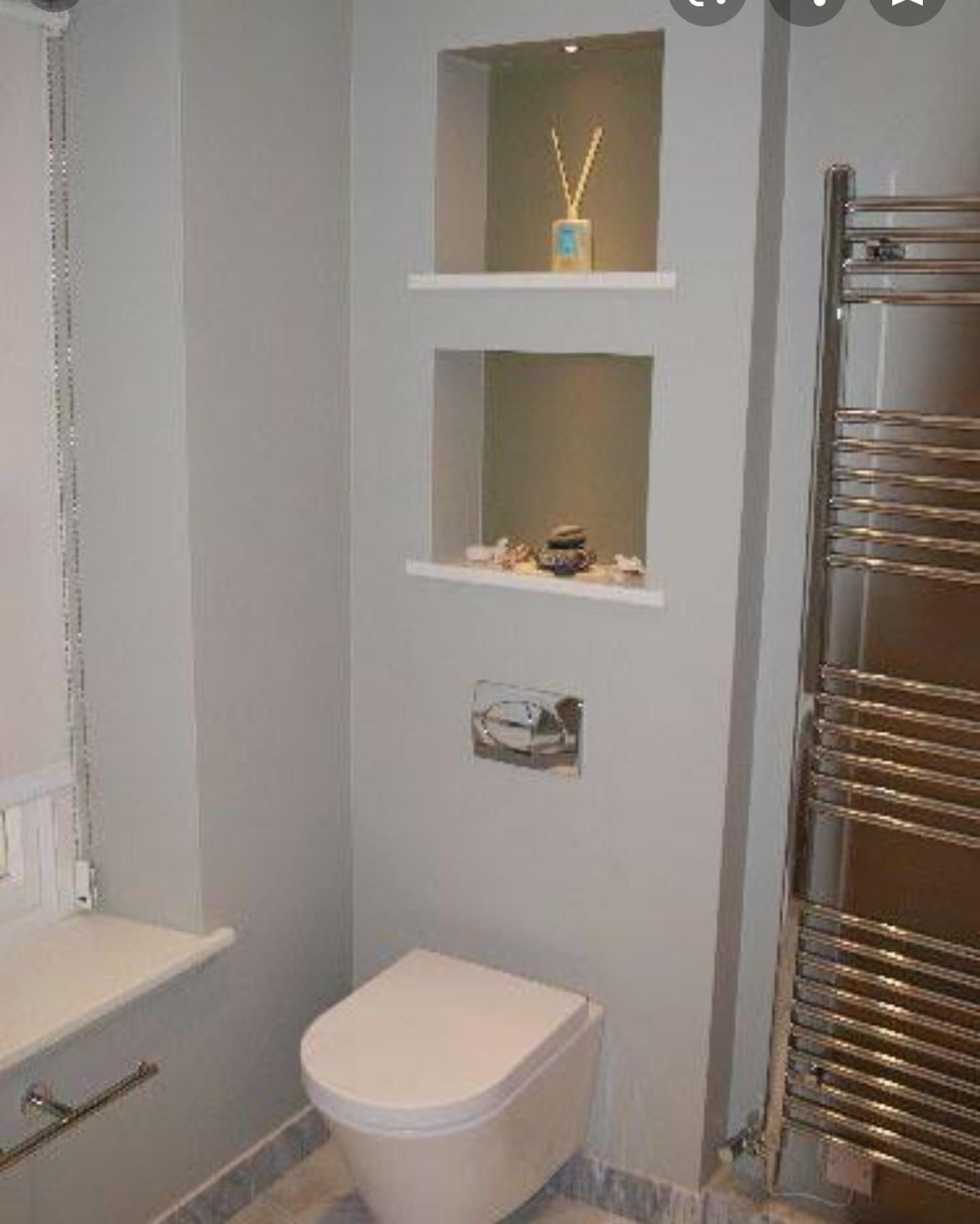 шкаф над ванной из гипсокартона