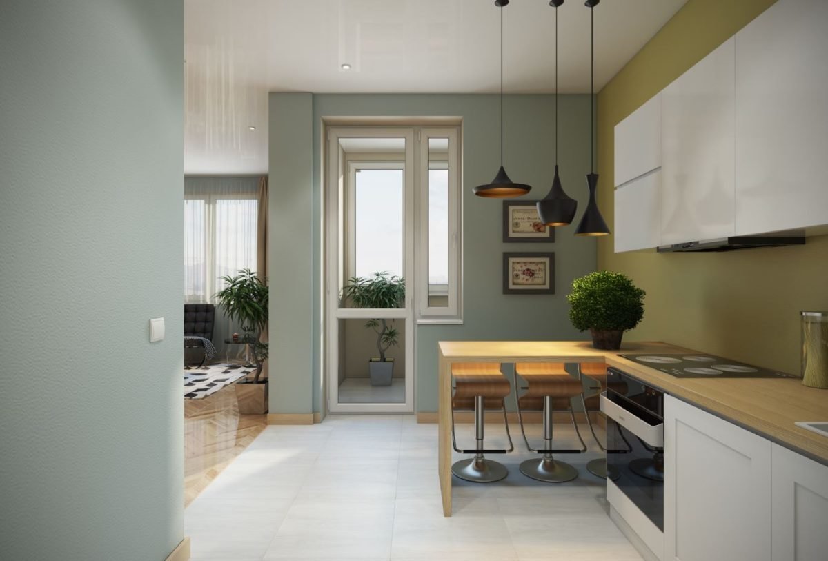 Проходная кухня в квартире