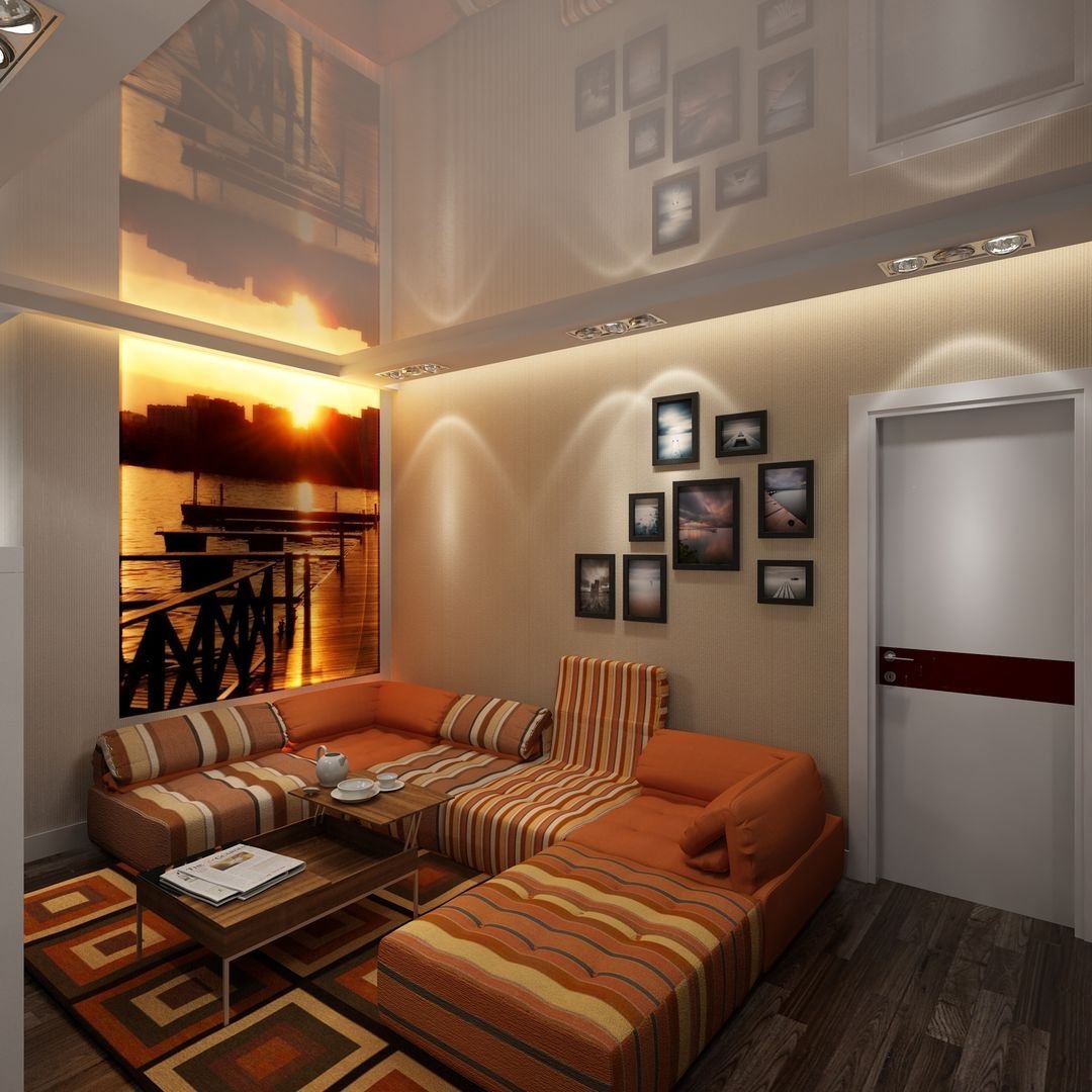 Гостиная без окон