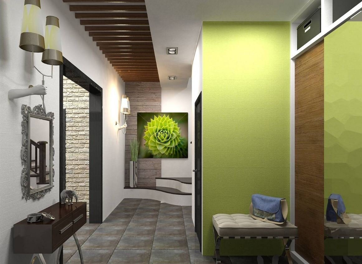 Прихожая в эко стиле