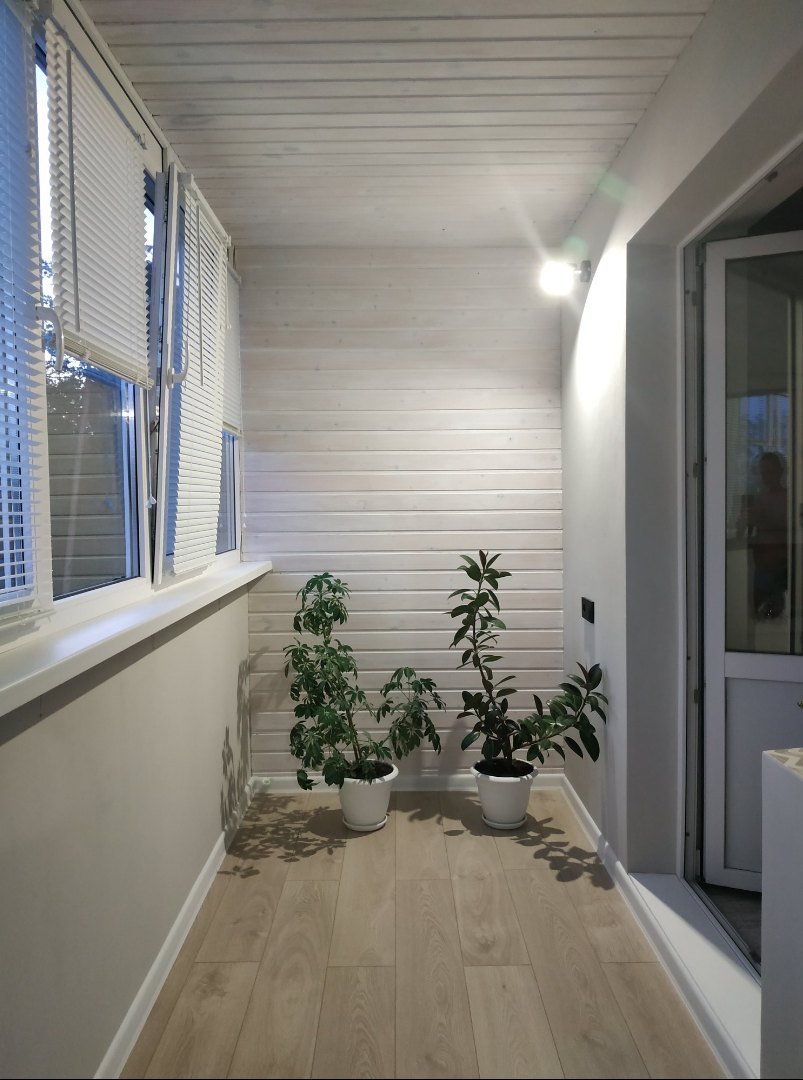 Отделка лоджии