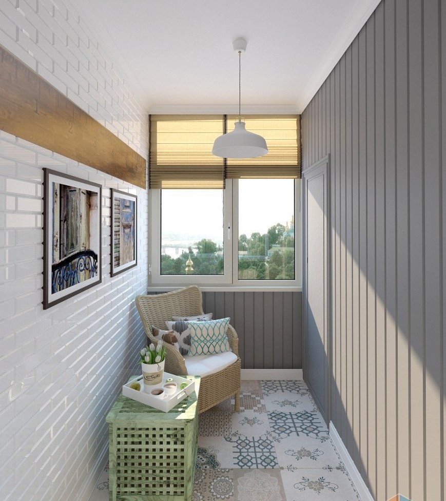 Балкон вагонкой