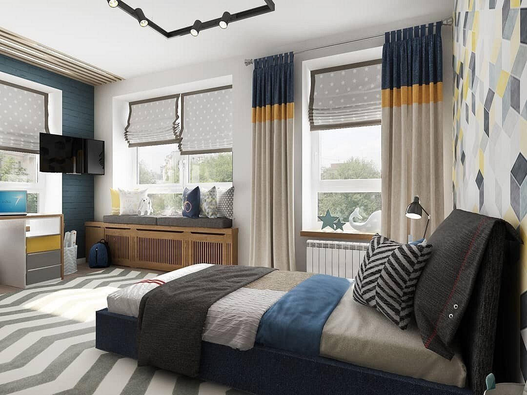 Римские шторы в комнату подростка девочки