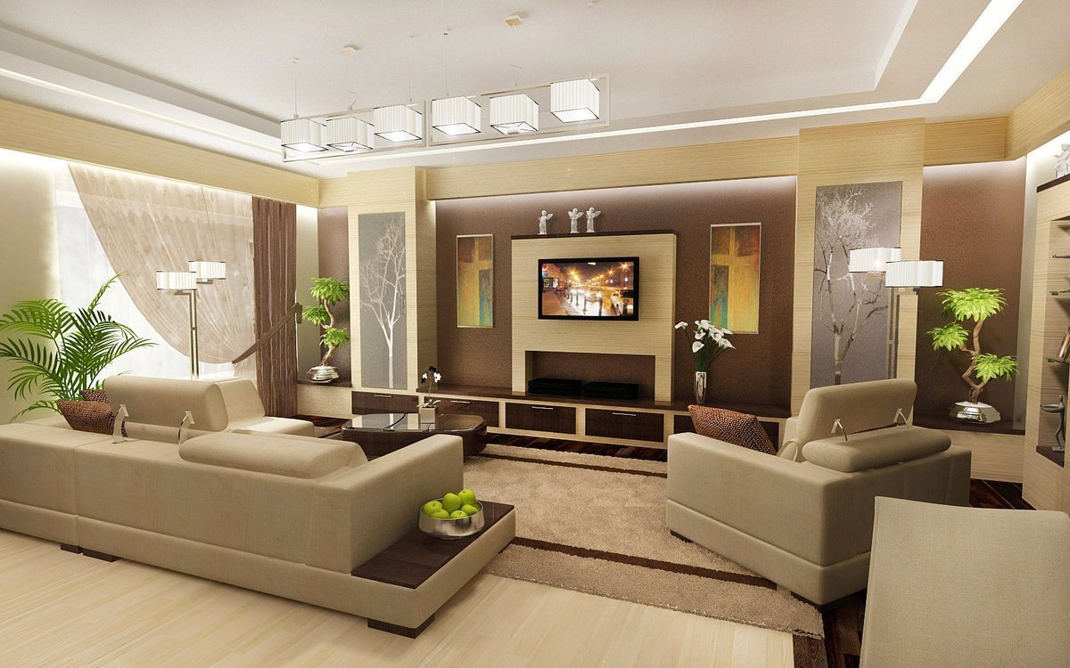 Дизайн интерьера гостиной