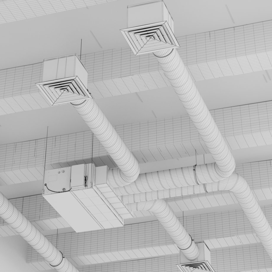 Установка вентиляции в натяжной потолок