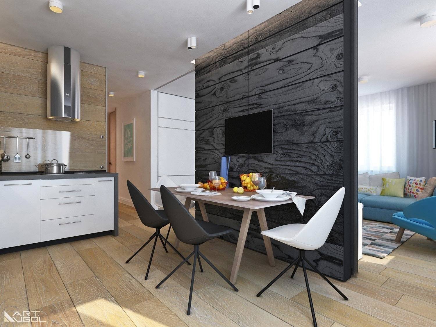 Дизайн кухонь с ламинатом на стенах - 77 фото