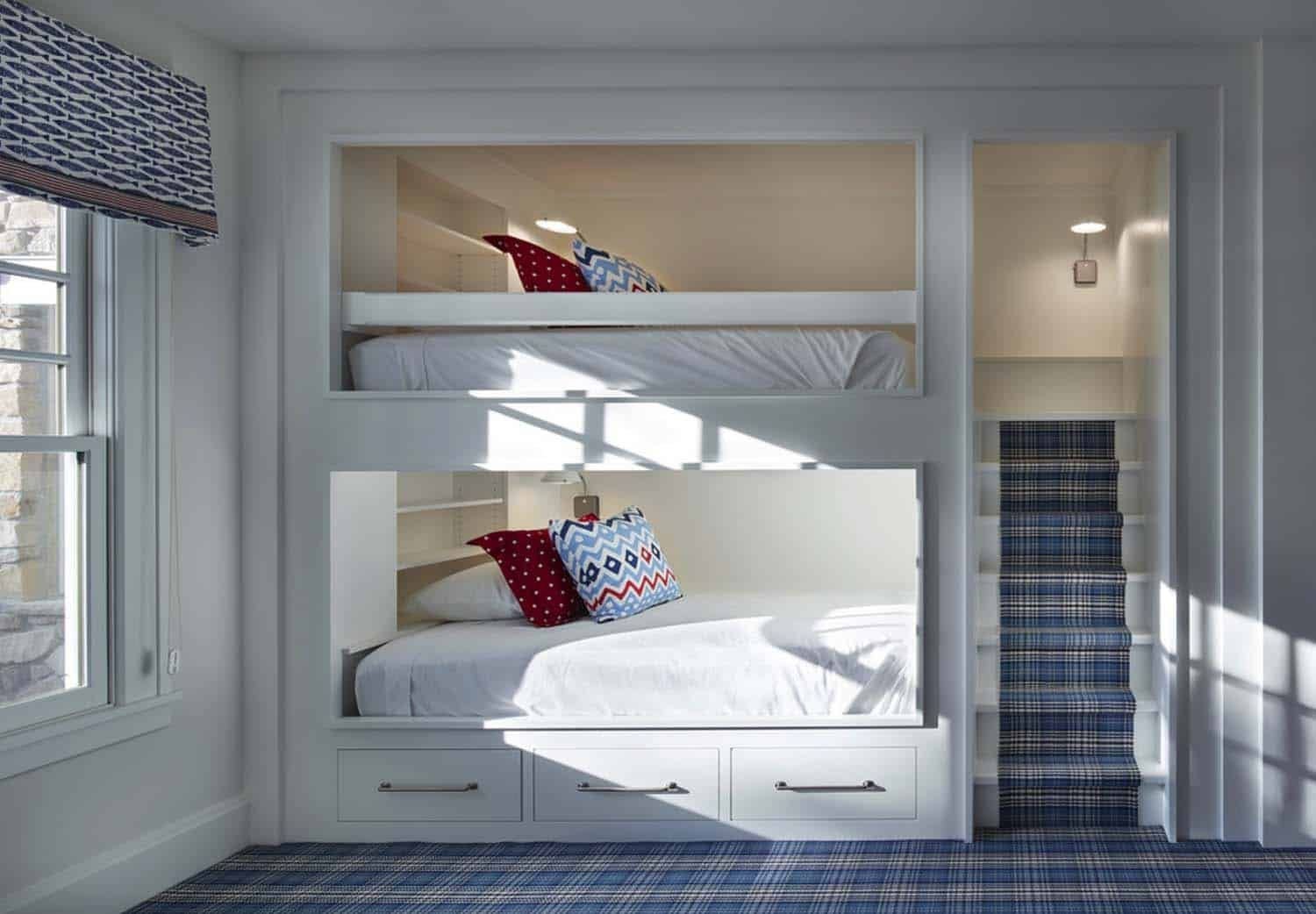 двухъярусная кровать в скандинавском стиле