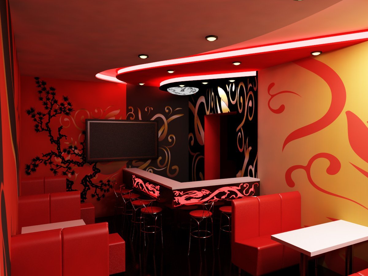 суши бары дизайн